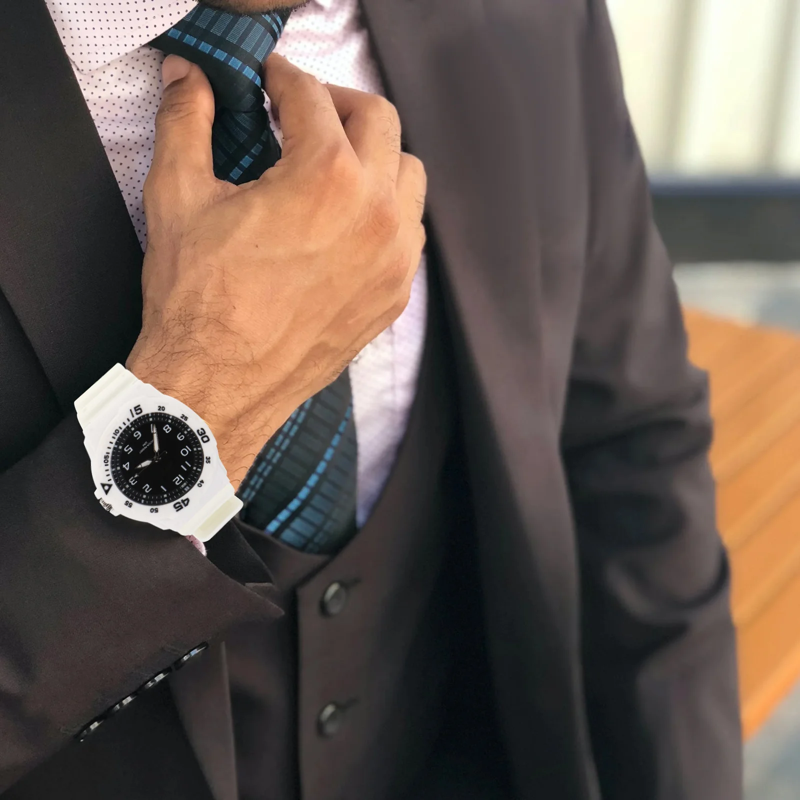 Водонепроницаемые часы с силиконовыми - Фотография_4