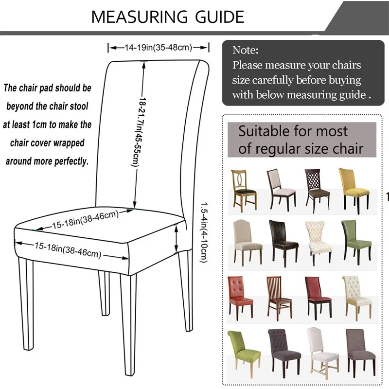Жаккардовый чехол на стул с листьями - Фотография_2