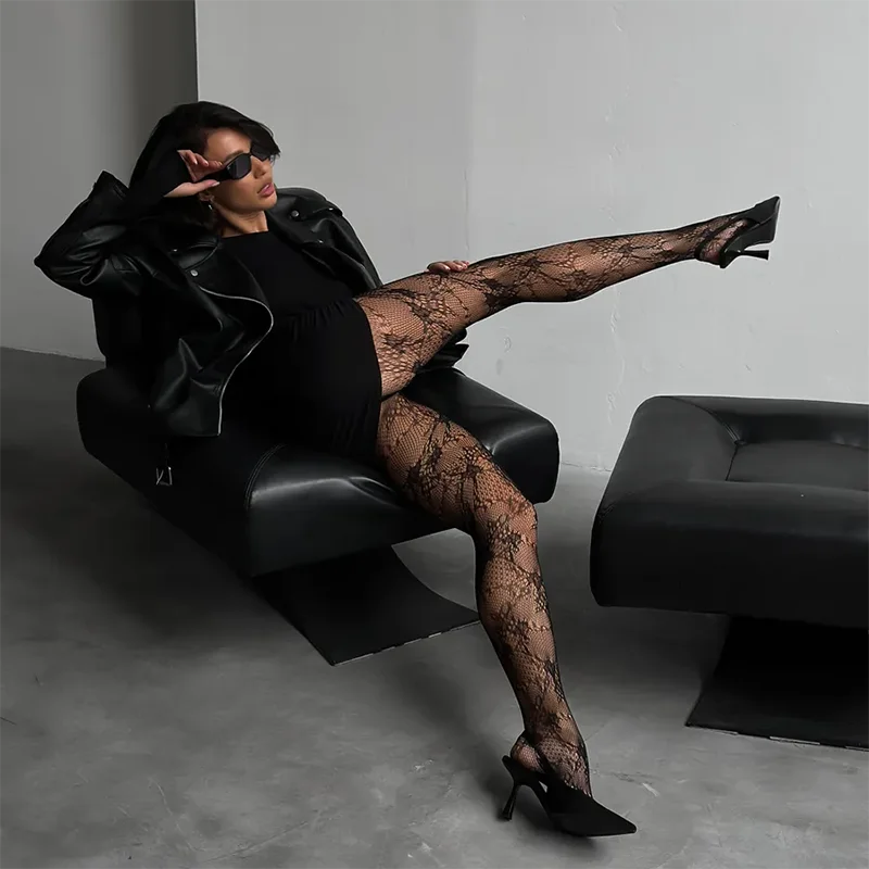 Kave высокоэластичные черные полые - Фотография_5