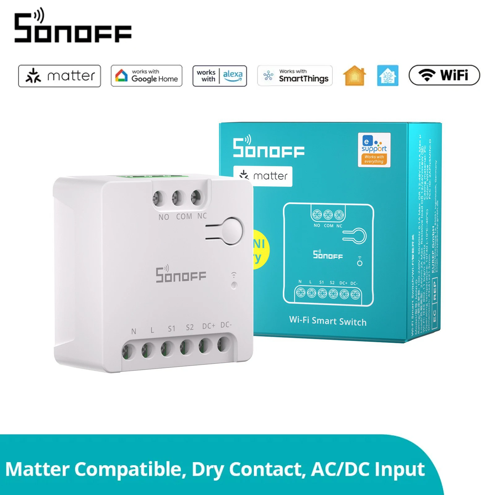Sonoff mini-d wi-fi smart switch