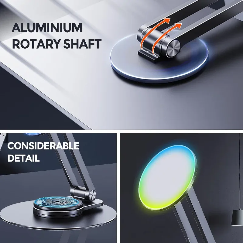 Магнитный настольный держатель для телефона для iphone samsung - Фотография_5