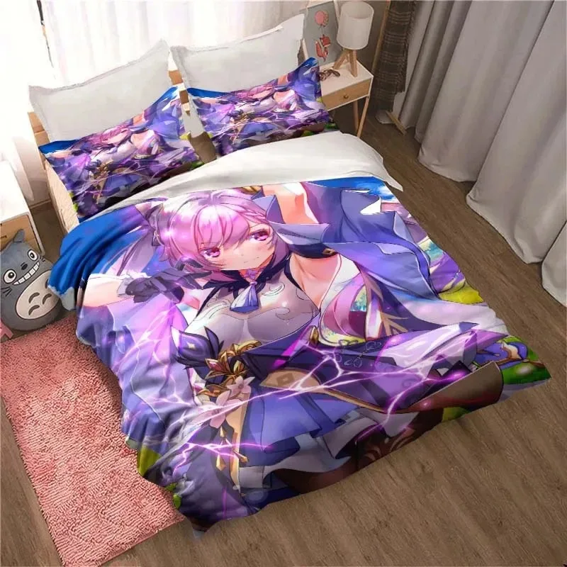 3d genshin impact game anime quilt - Фотография_3