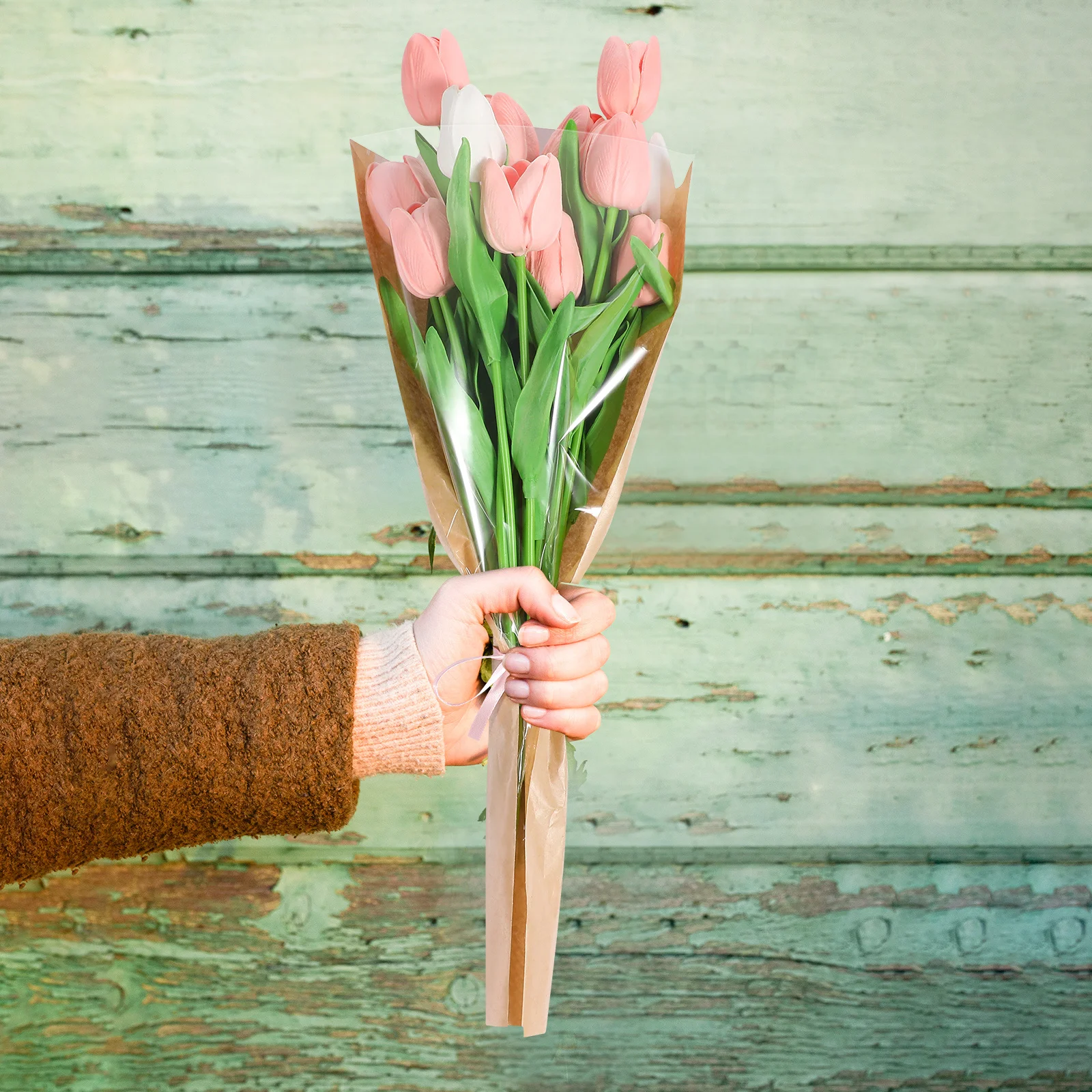 Крафт-бумага, цветочные упаковочные пакеты - Фотография_3