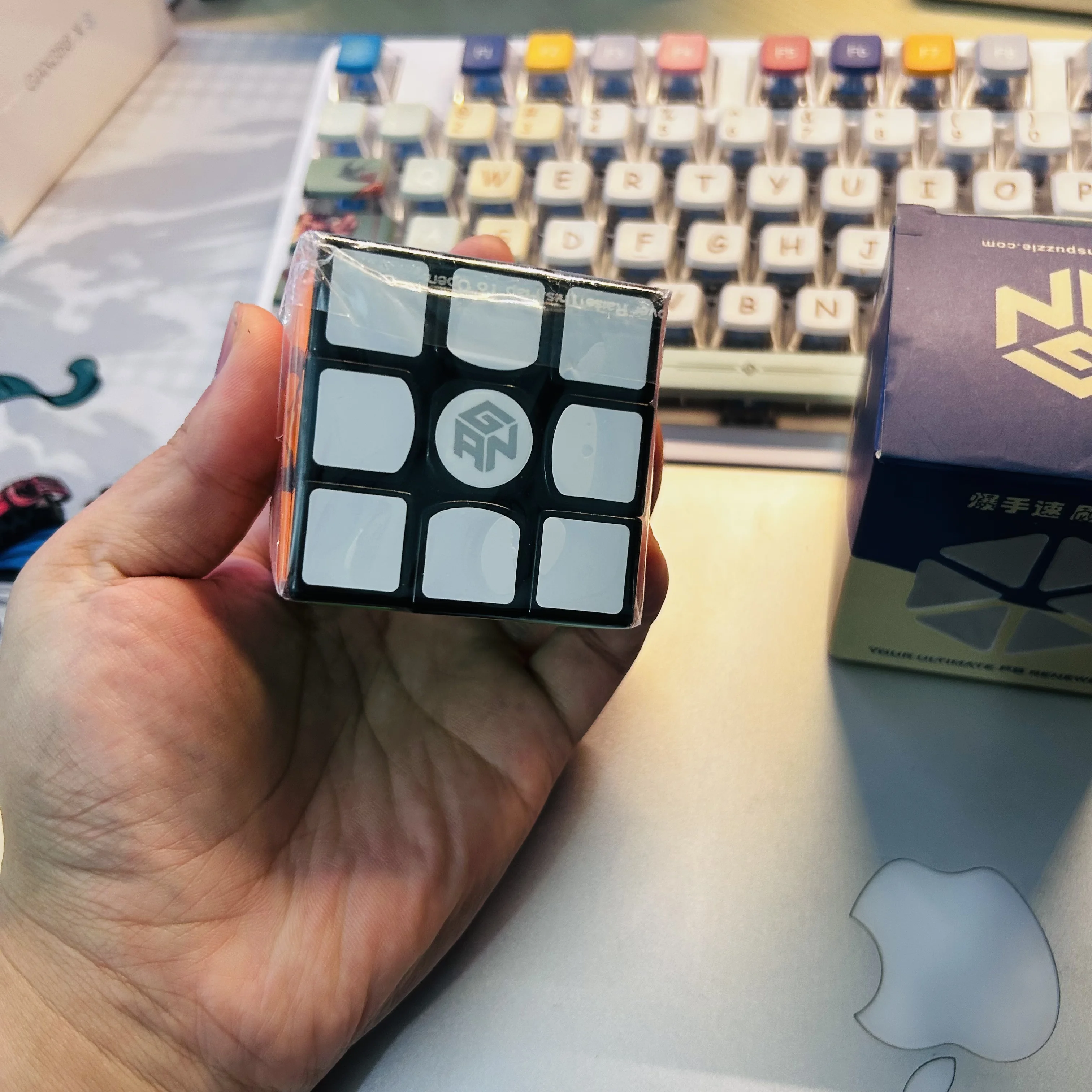 Gan357 черный розовый 3x3 куб gan - Фотография_2