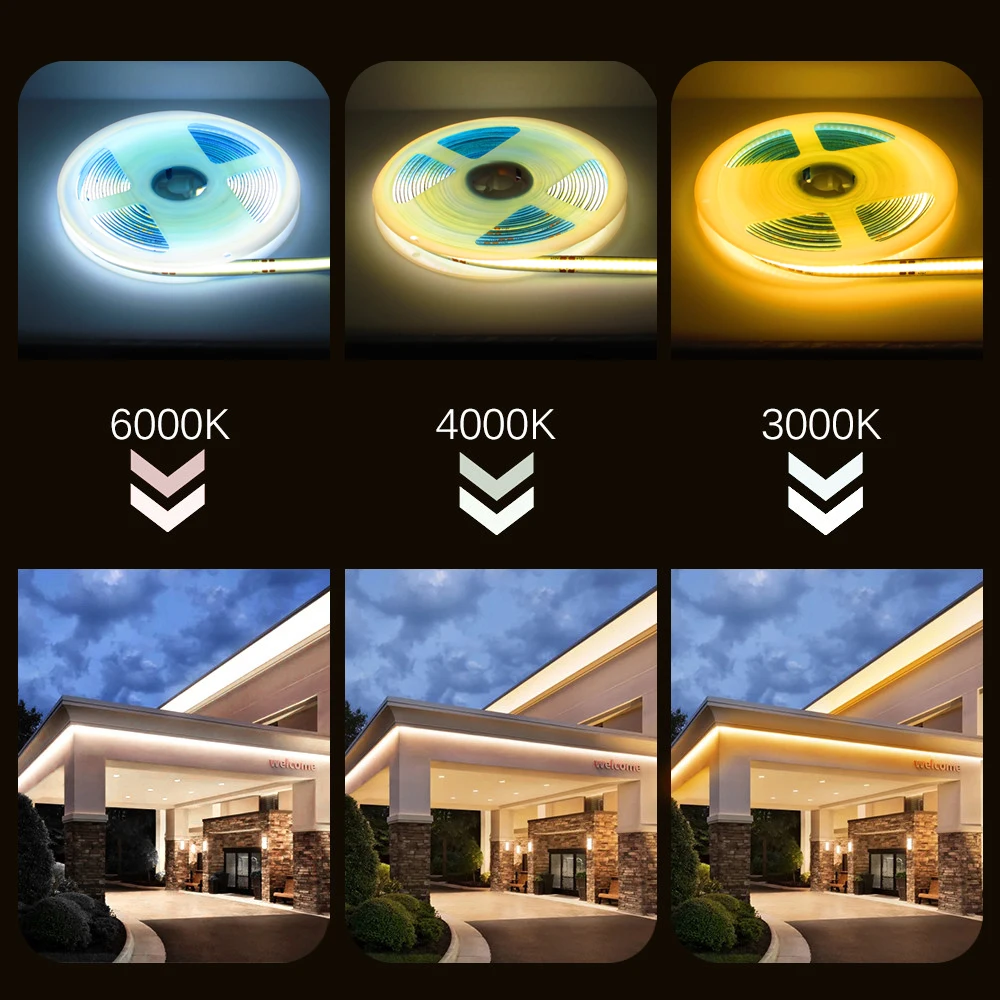 12 в 24 в cob светодиодная лента - Фотография_6