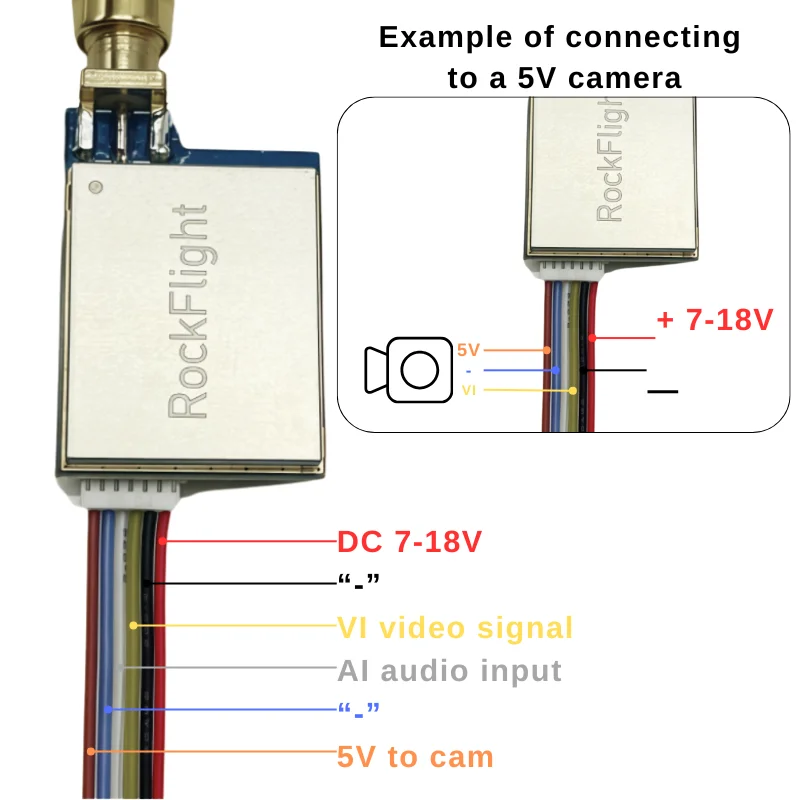 Rf-5806 5,8g 600 мвт передатчик видеопередачи - Фотография_5