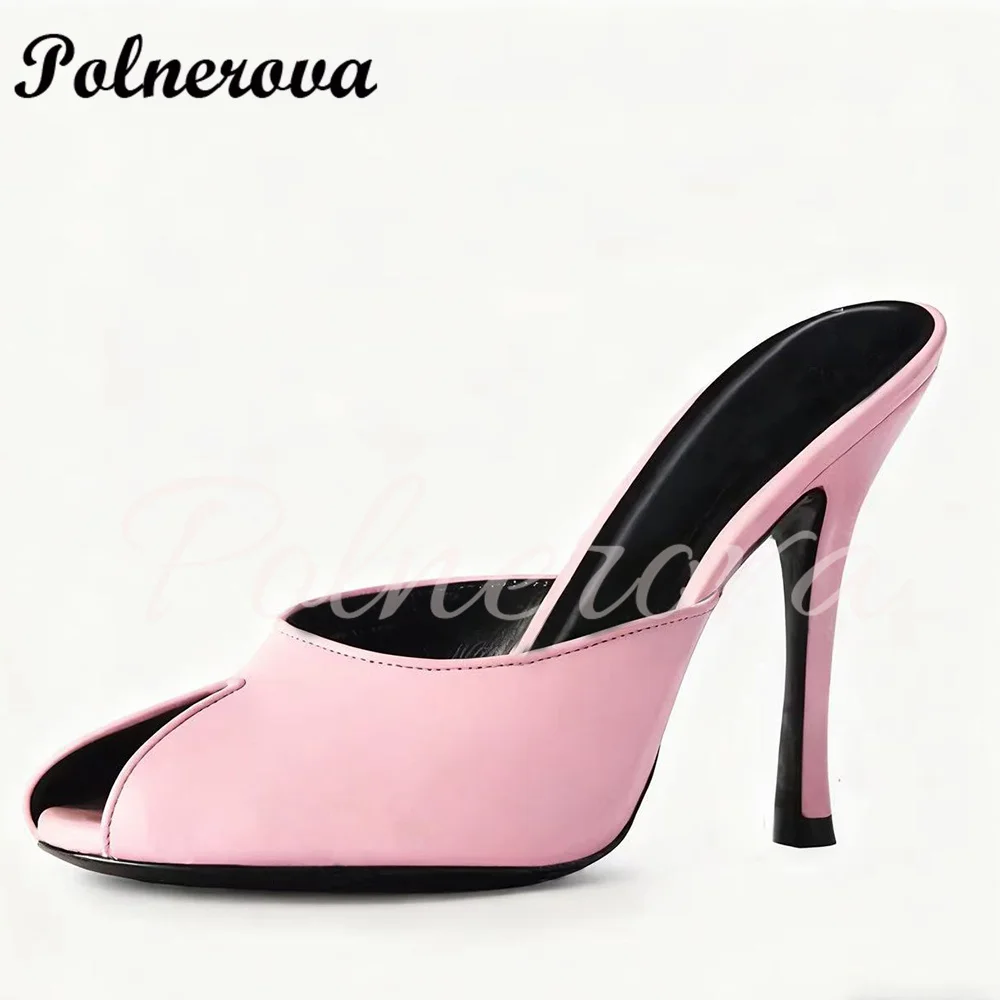 Элегантные шлепанцы на шпильке - Фотография_4