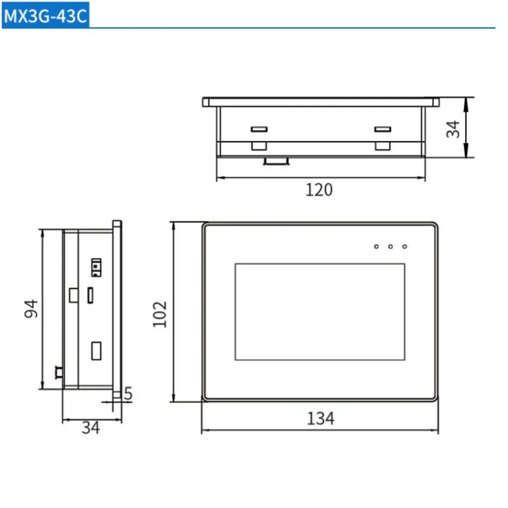 Дюймов hmi plc все-в-одном mx3g-43c/70c - Фотография_5