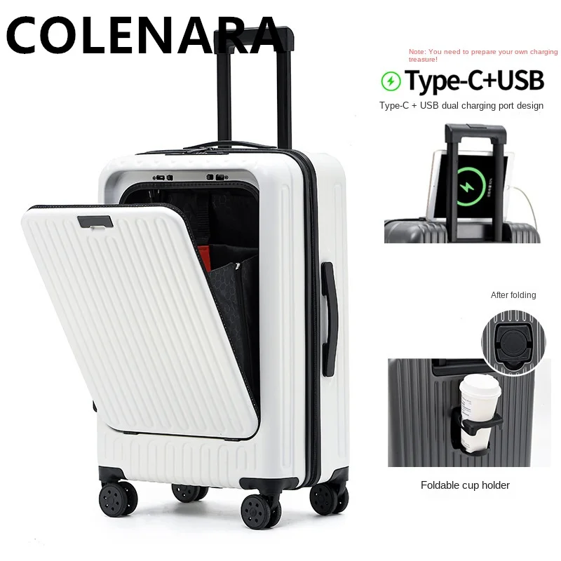 Чемодан colenara с зарядкой через usb