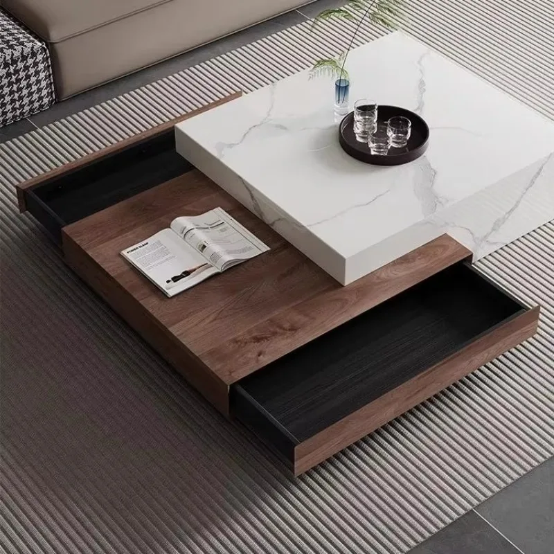 Современный минималистичный каменный журнальный столик