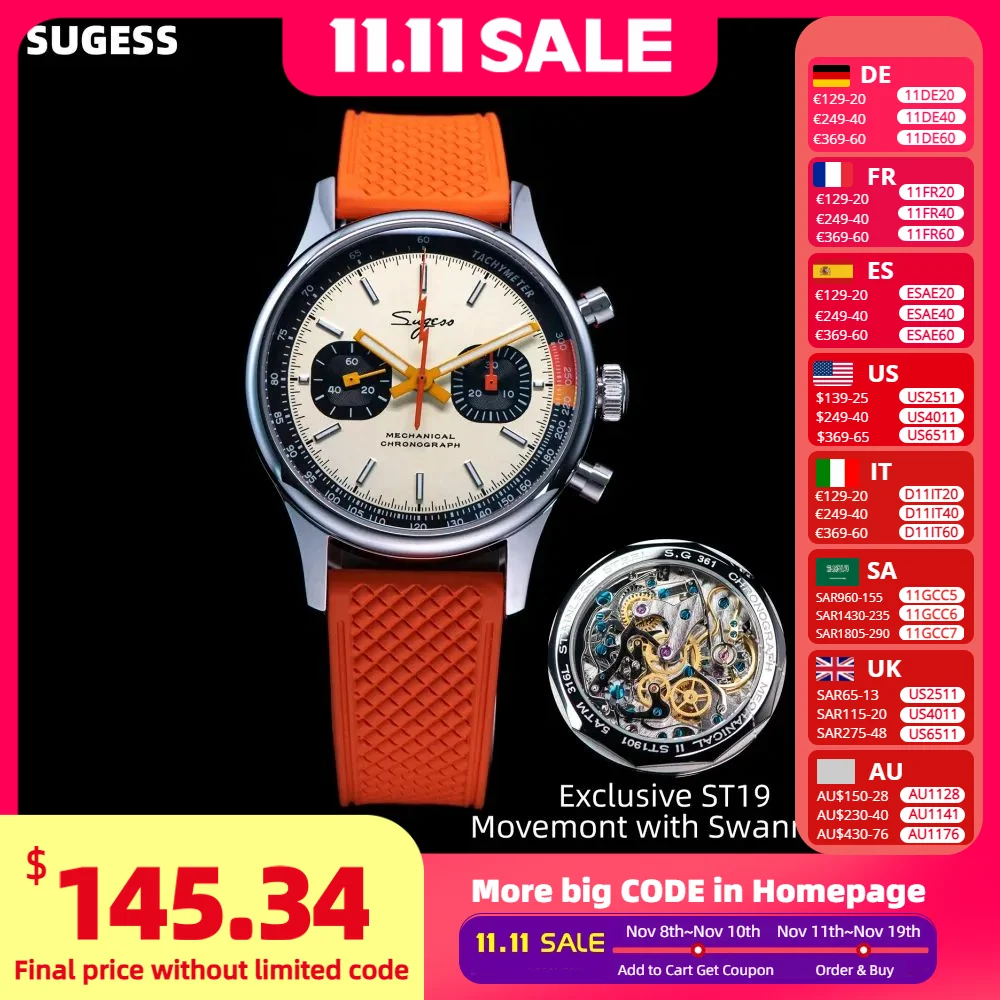 Sugess pilot watch st19 origin