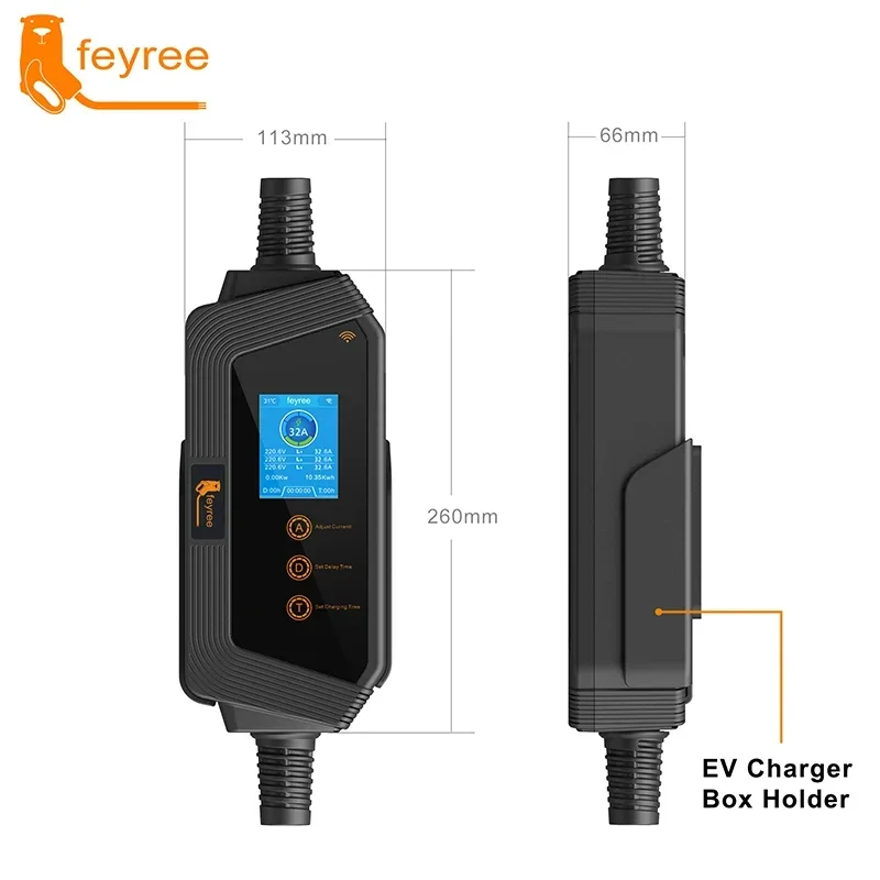 Feyree 22kw 32a 3-фазное портативное - Фотография_3
