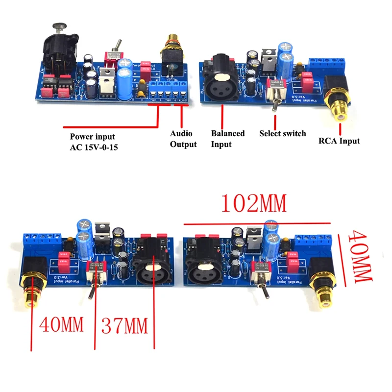 Пара hi-fi diy плата ssm2141 сбалансированный - Фотография_4