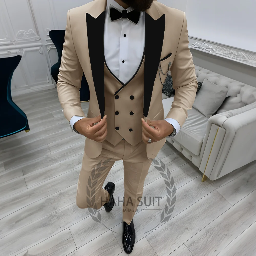 Мужской костюм, тонкий костюм из трех предметов