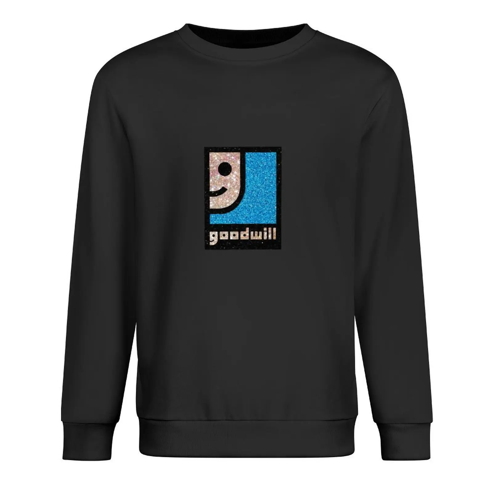 Блестящий пуловер с логотипом goodwill