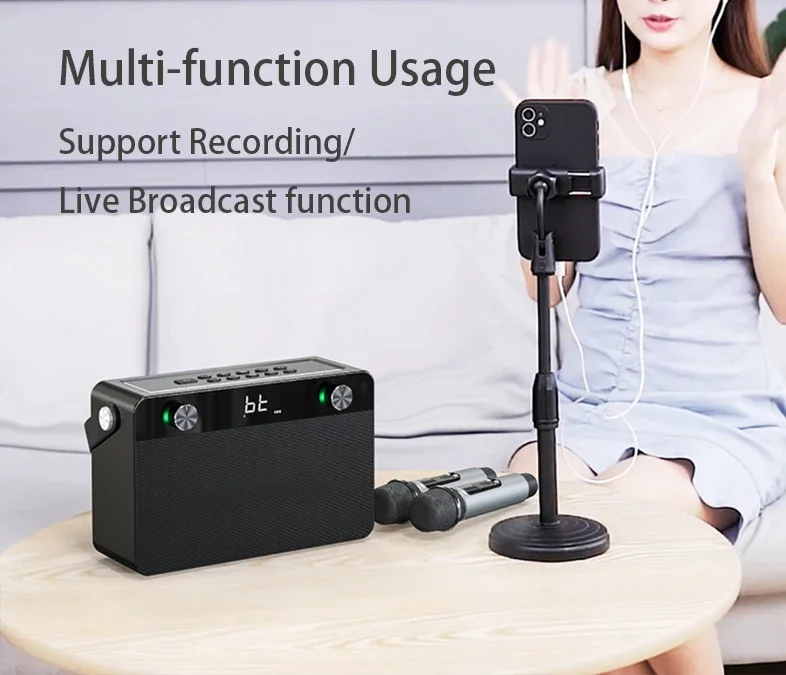Yyhc-120w караоке-динамик с микрофоном - Фотография_6