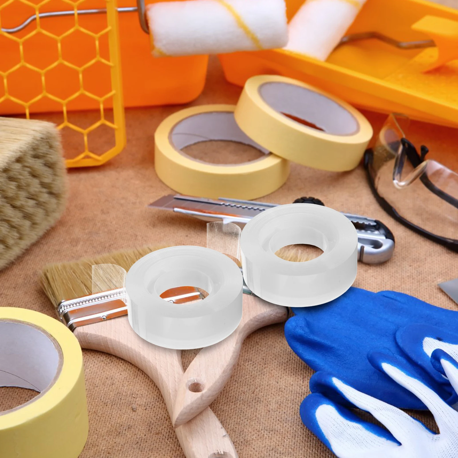 12 рулонов прозрачной упаковочной ленты 1