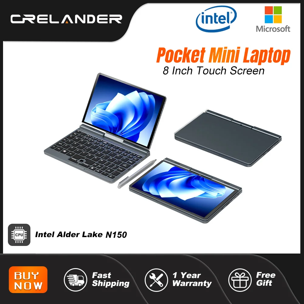 Мини-ноутбук crelander p8
