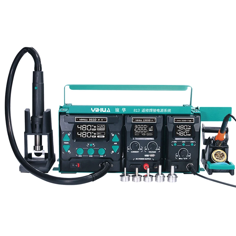 Yihua 813, портативный комбинированный ремонтный набор из 3 машин