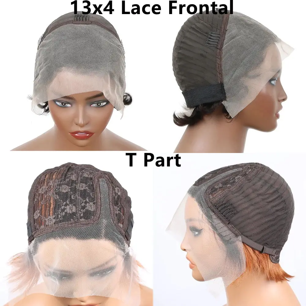 99jpixie cut 13x4 прозрачные парики - Фотография_6