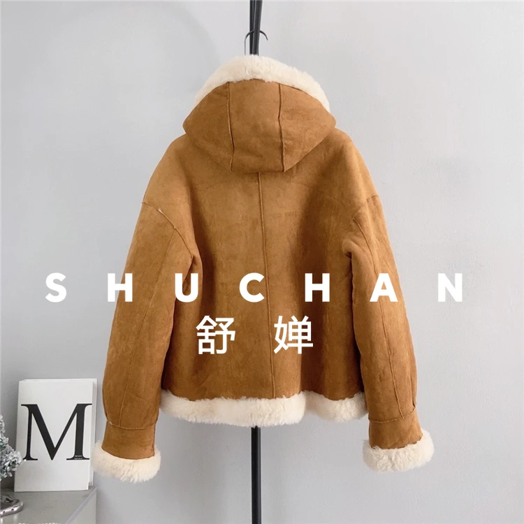 Женское пальто из 100% шерсти - Фотография_4