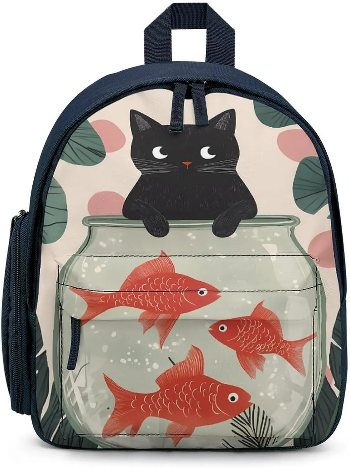 Дорожный рюкзак для ноутбука «рыба и кошка»