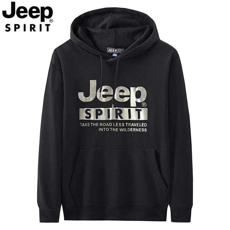 Jeep spirit мужской спортивный свитер с капюшоном с принтом - Фотография_5