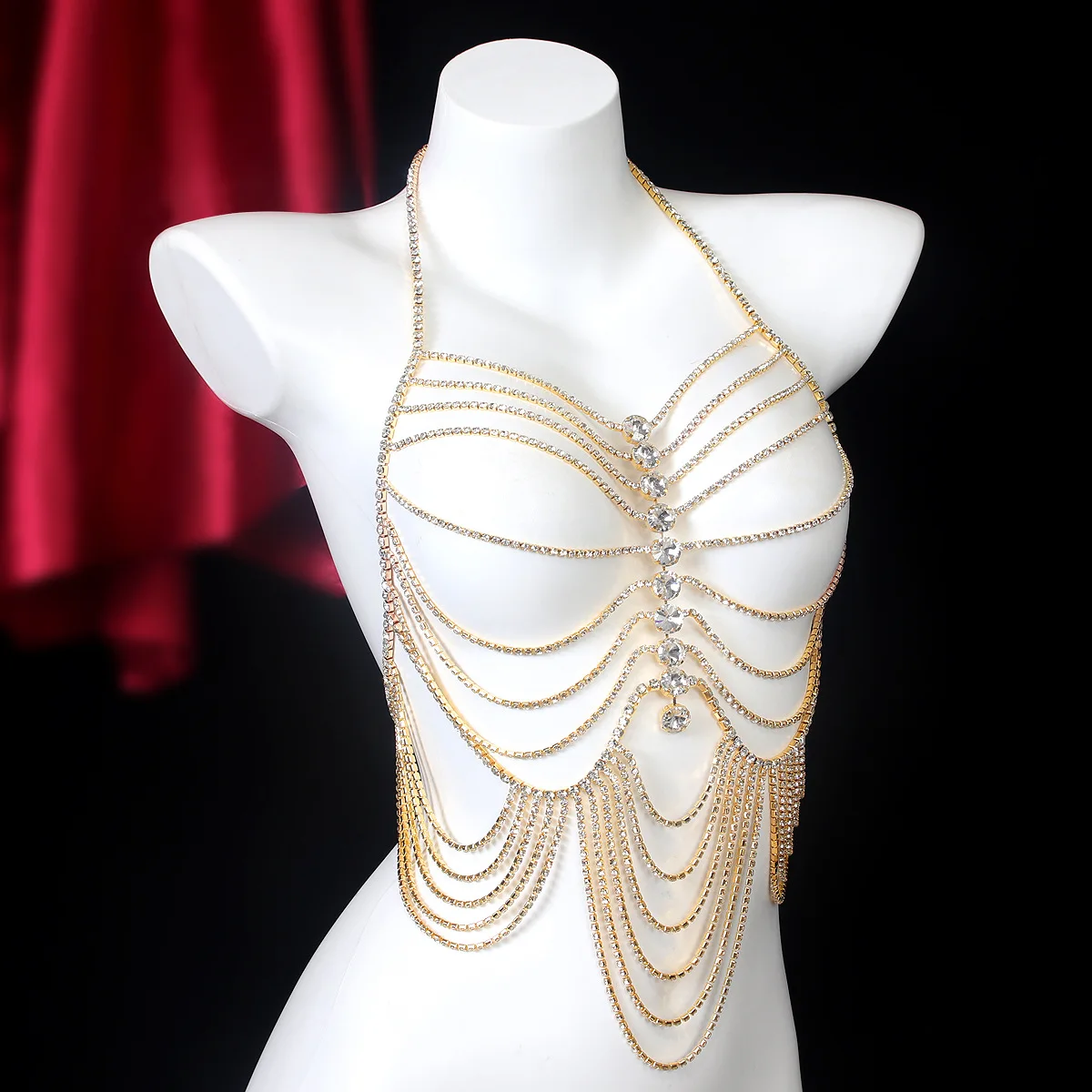 Роскошная женская цепочка в полоску - Фотография_2