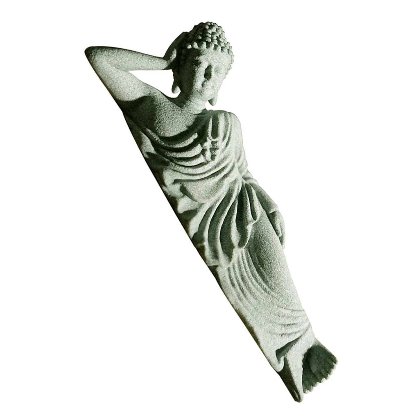 Маленькая откидная статуя будды из песчаника