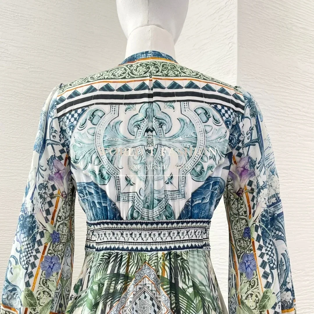 Высококачественное синее платье - Фотография_6