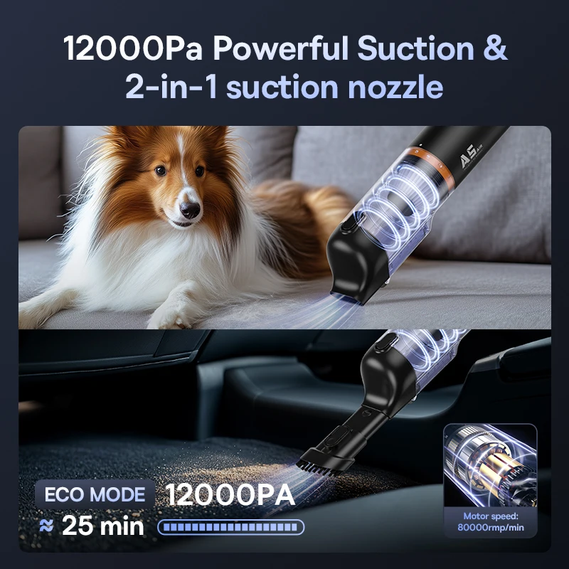 Baseus 12000pa воздушный автомобильный - Фотография_3