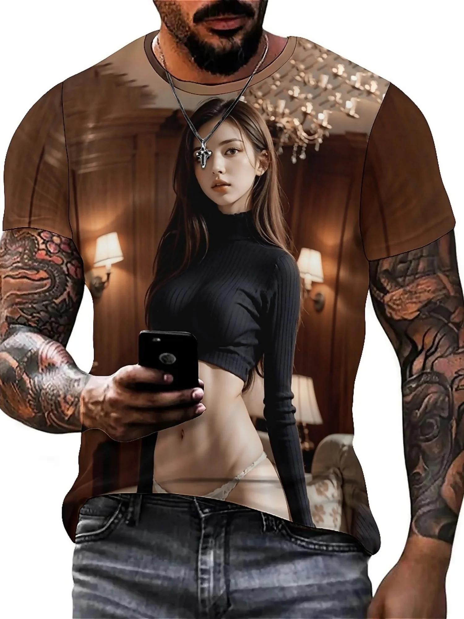 Летняя мужская футболка с коротким