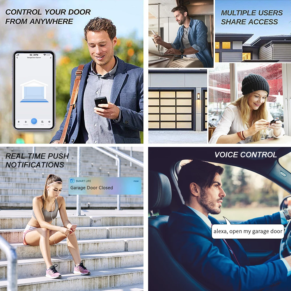Смарт-контроллер qcsmart tuya для открывания гаражных дверей - Фотография_5