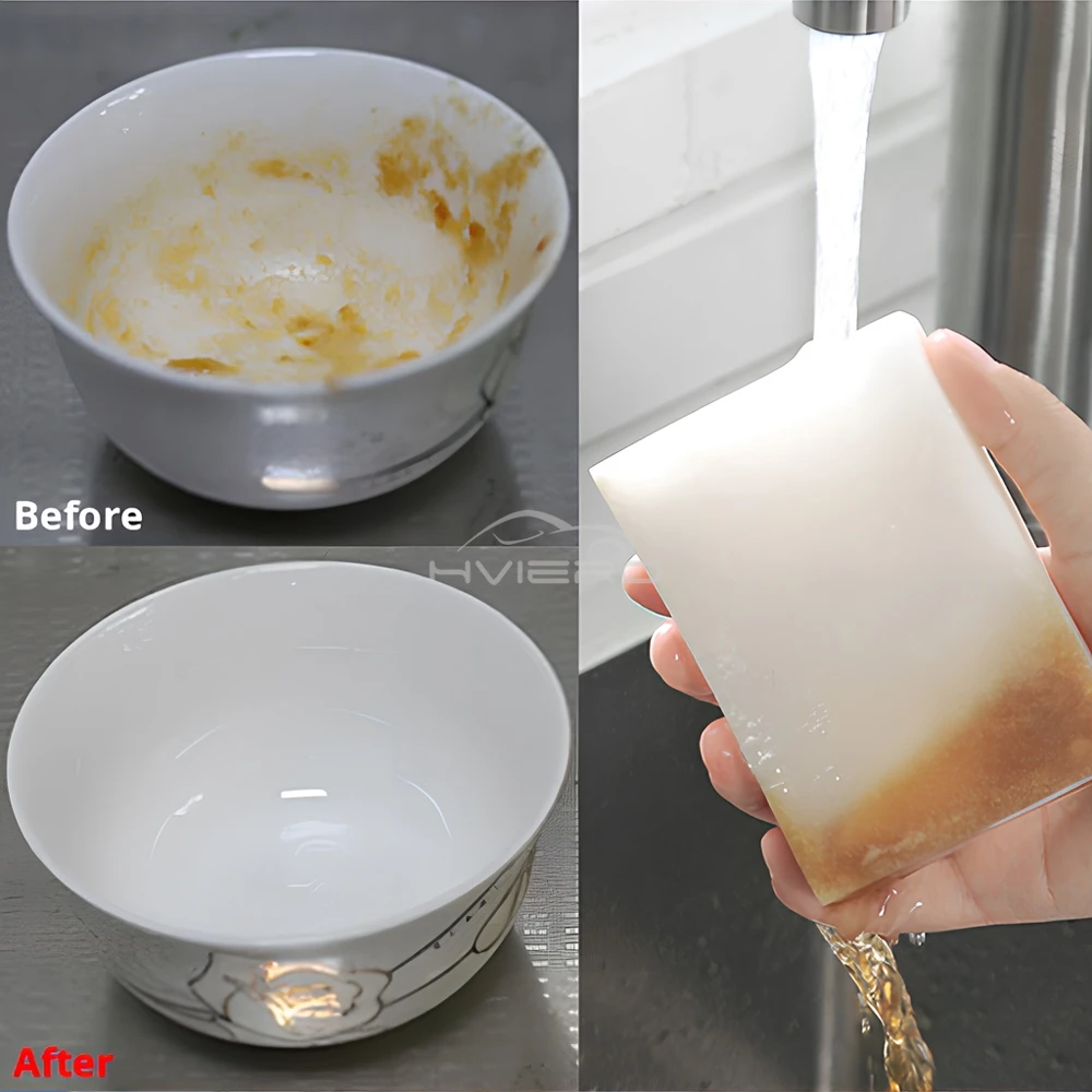 1x белая губка, резиновый очиститель для меламина - Фотография_3