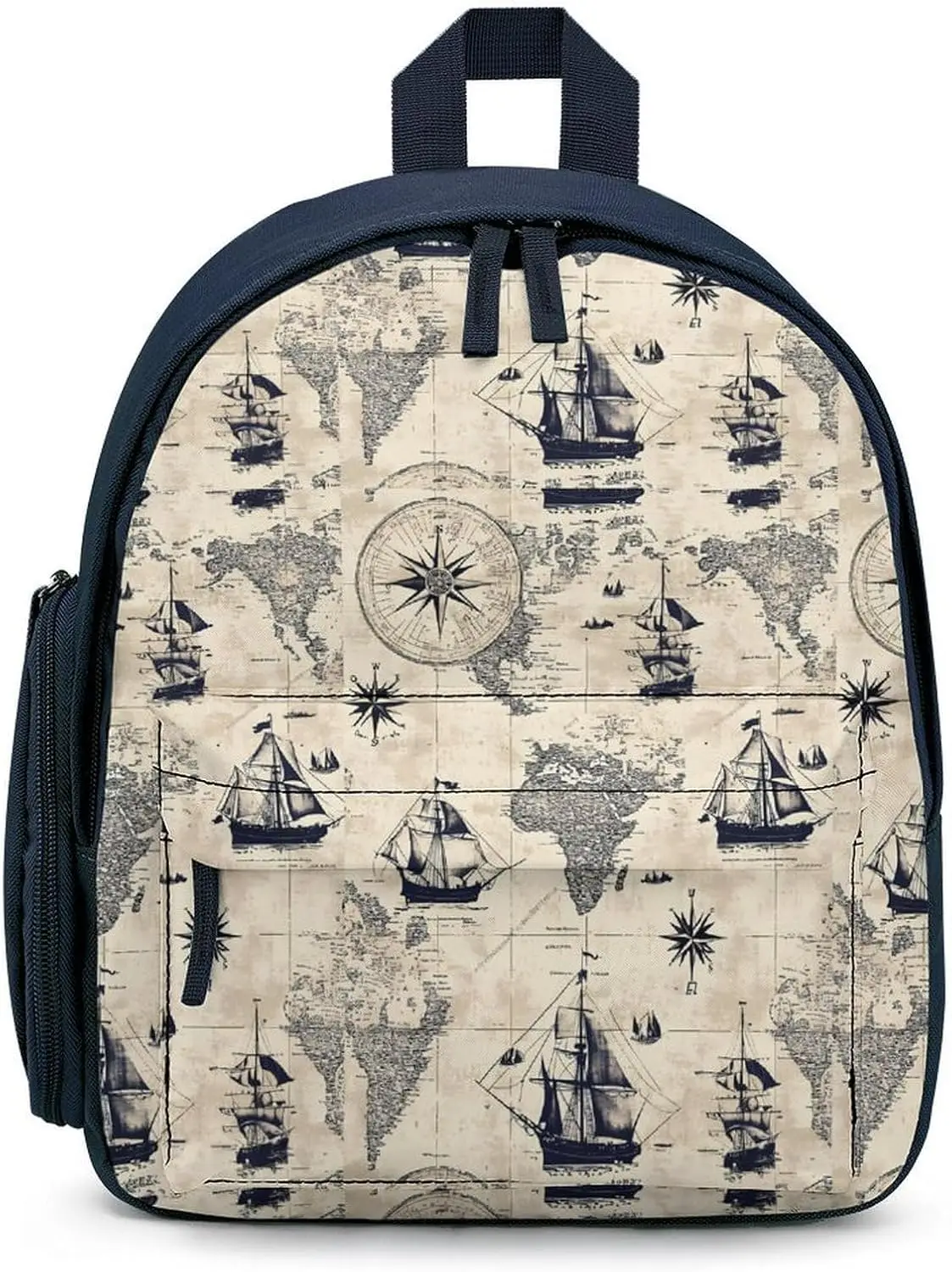 Винтажный морской рюкзак с картой