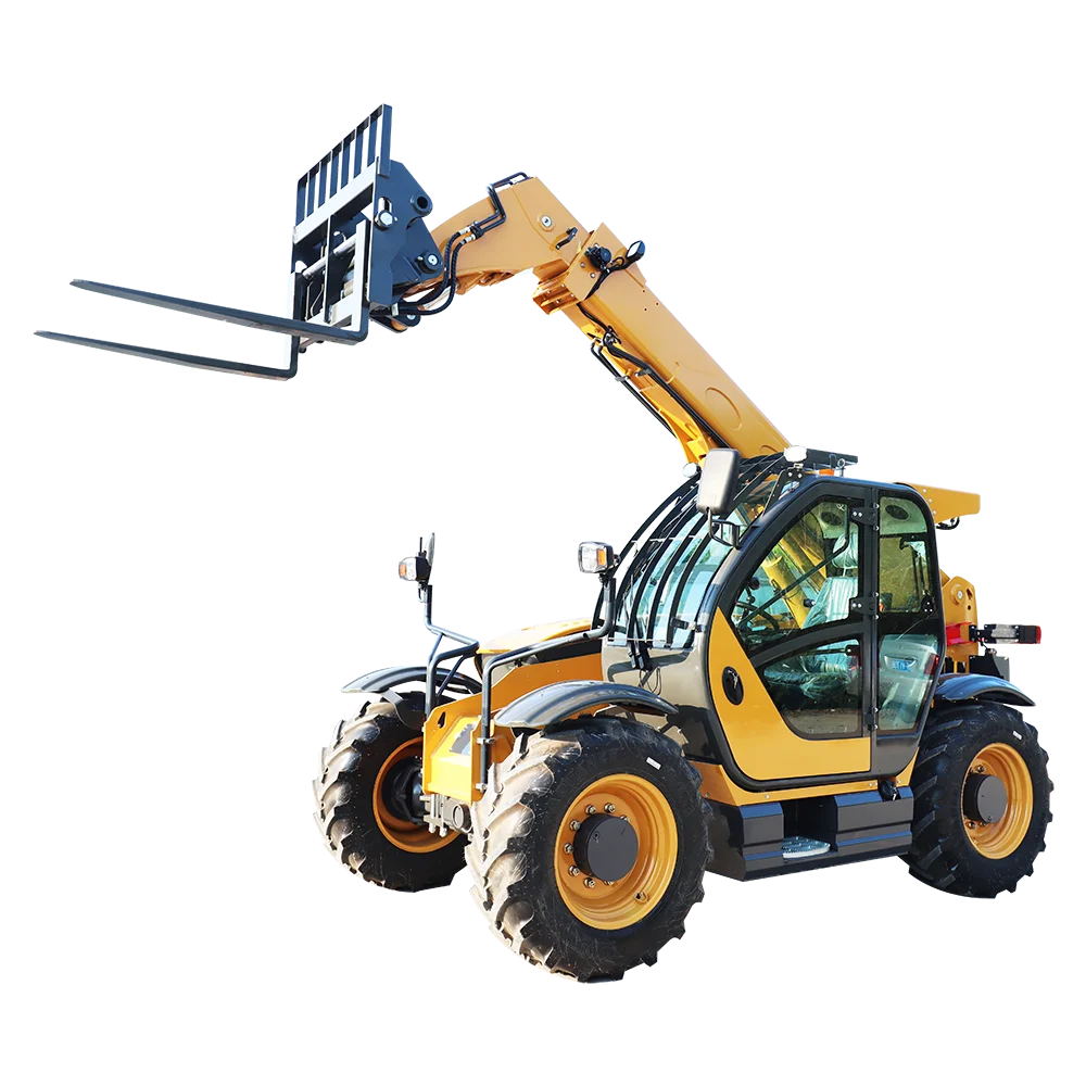 Высококачественный телескопический колесный погрузчик с 4wd boom - Фотография_6