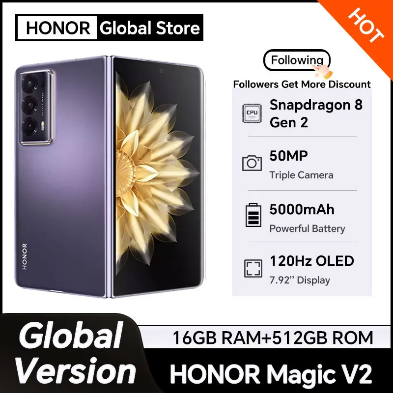 Смартфон honor magic v2 global version 5g