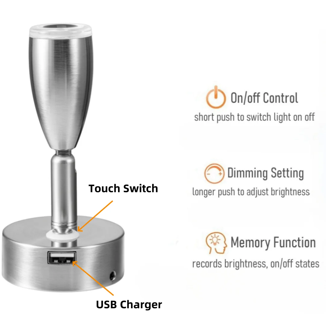 12 в прожектор с сенсорным выключателем и регулируемой яркостью - Фотография_2