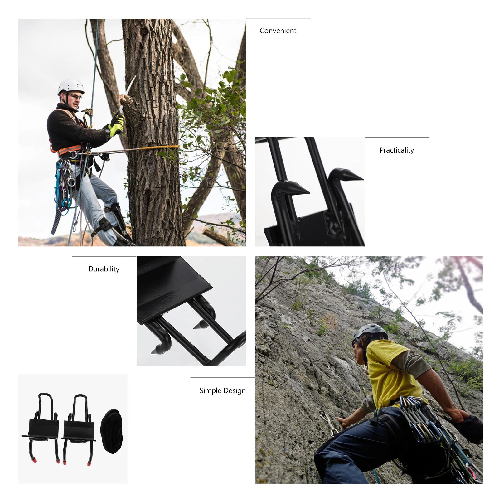 1 комплект противоскользящих шипов для деревьев