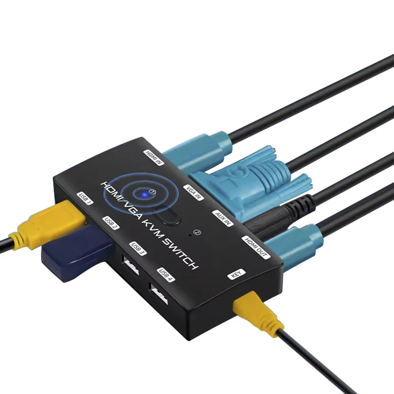 Kvm-переключатель гибридный hdmi - Фотография_3
