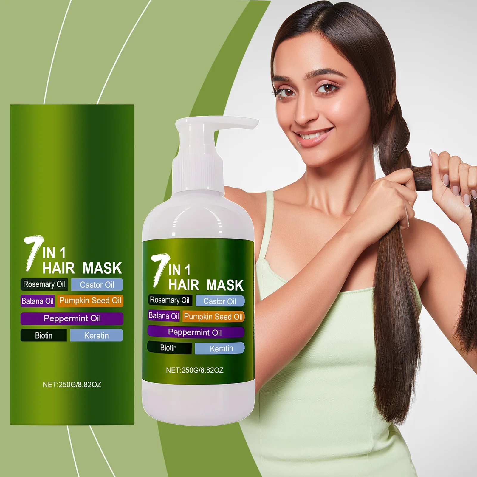 Питательная маска для волос глубокое