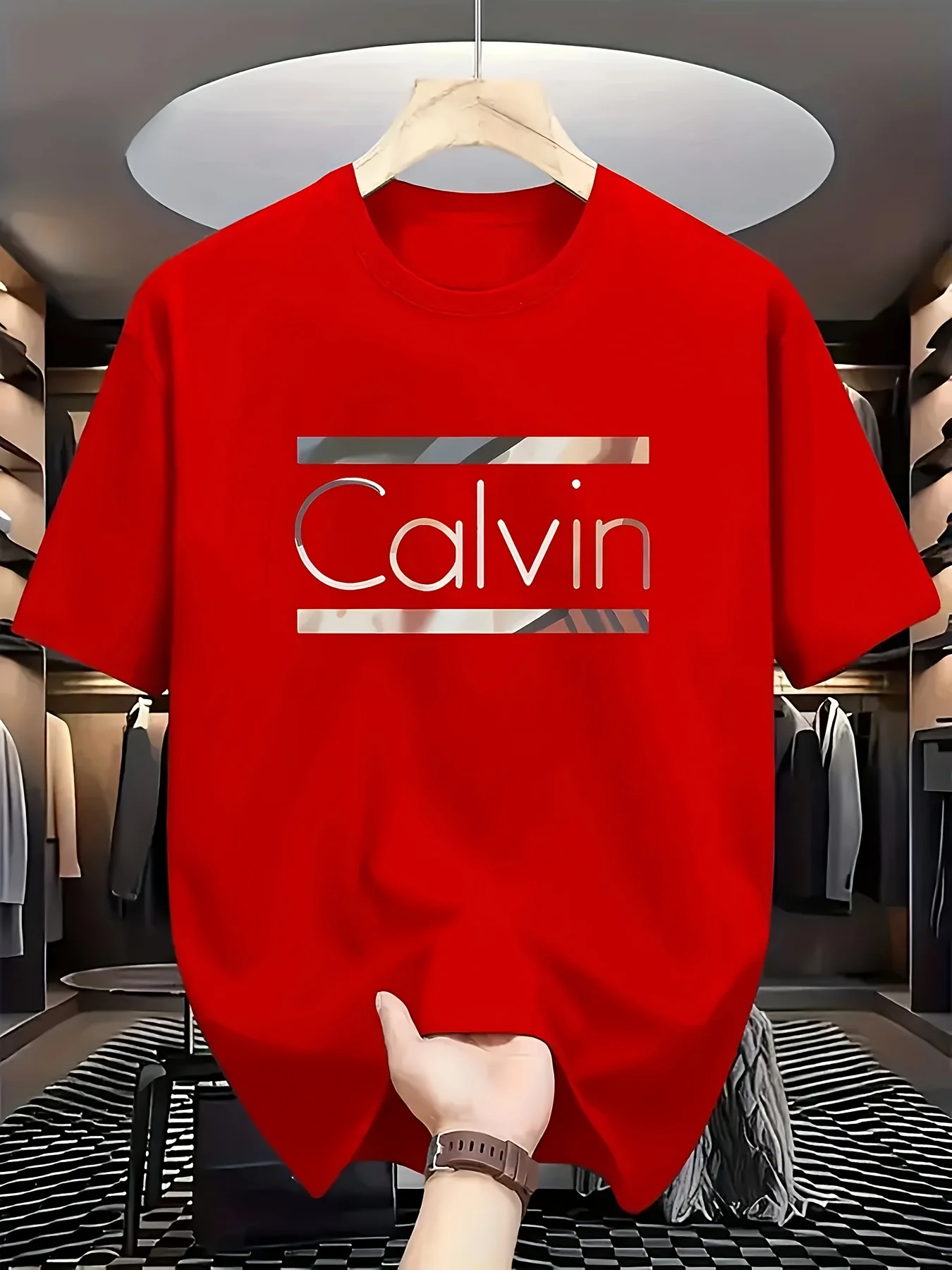 Мужская футболка calvin 2025 года - Фотография_3