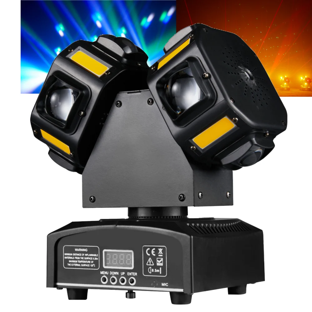 2 armen roterende moving head licht
