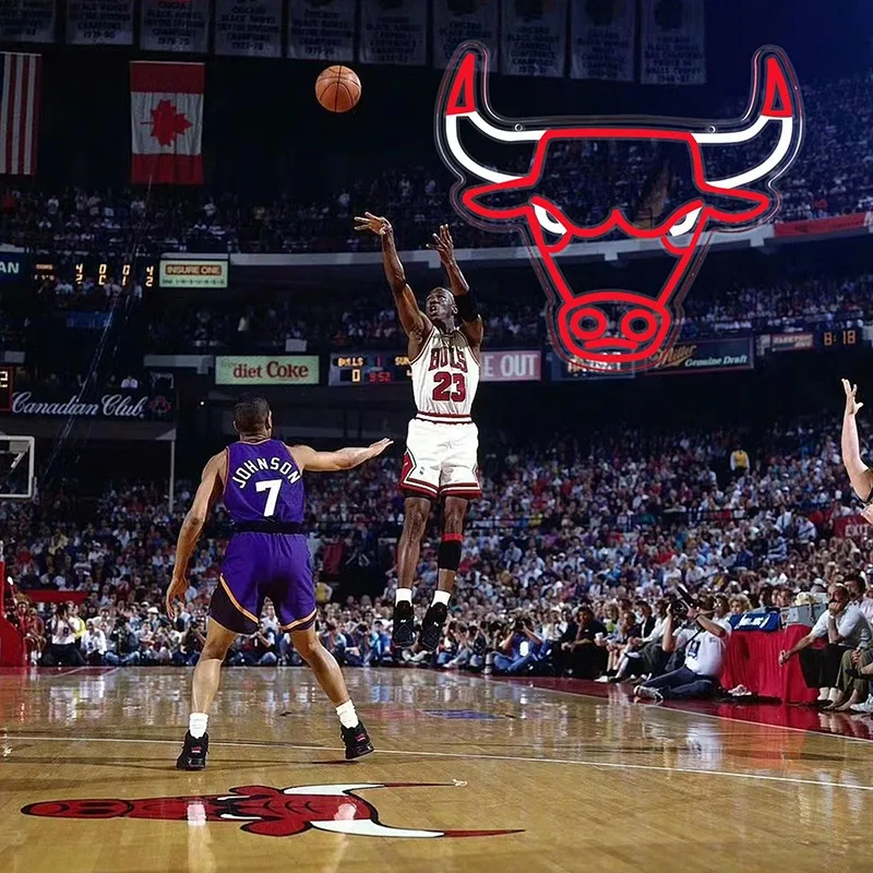Неоновая вывеска bulls