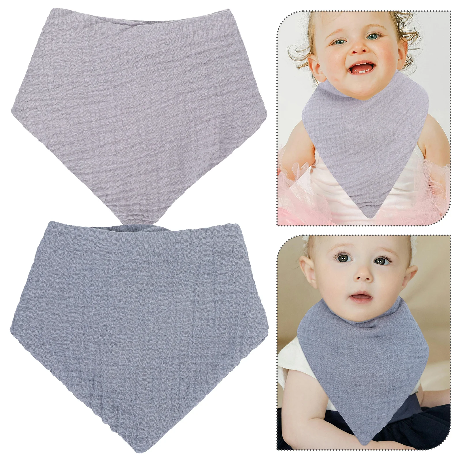 Утолщенные детские нагрудники розовые - Фотография_6