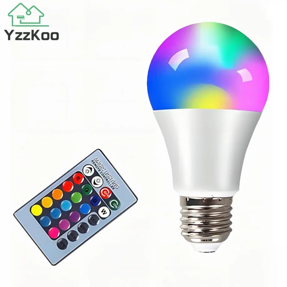 E27 светодиодная rgb лампа-прожектор