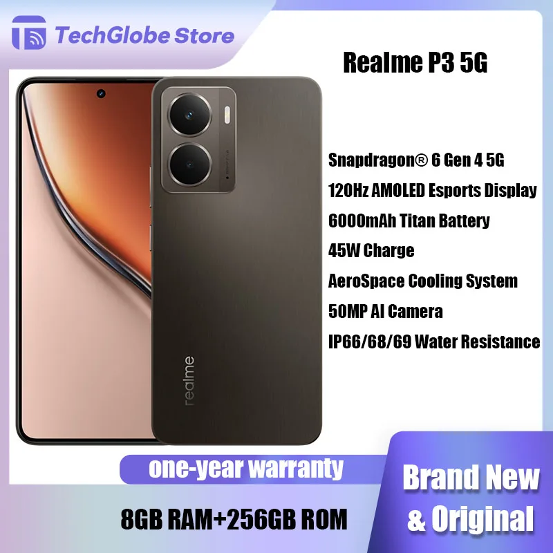 Смартфон realme p3 5g snapdragon 6 gen 4