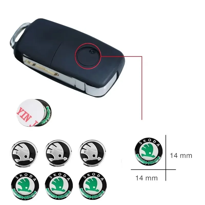14 мм наклейка на удаленный ключ автомобиля