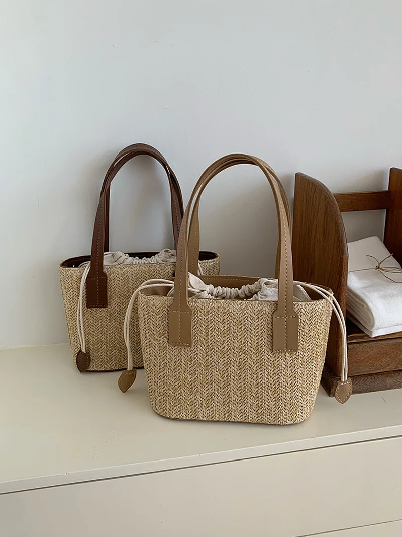Повседневная летняя соломенная плетеная сумка cgcbag