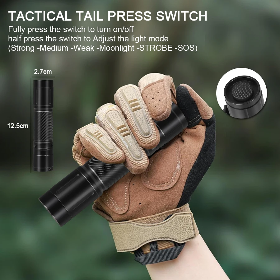 Kdulit 1200lm тактический светодиодный - Фотография_3